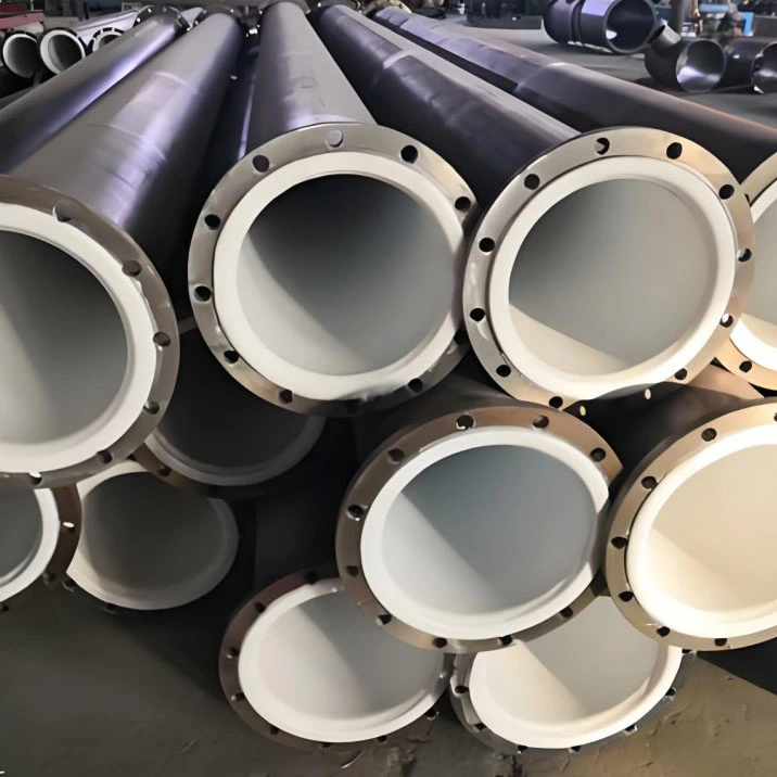 Tubería de transporte de productos químicos revestida de PTFE