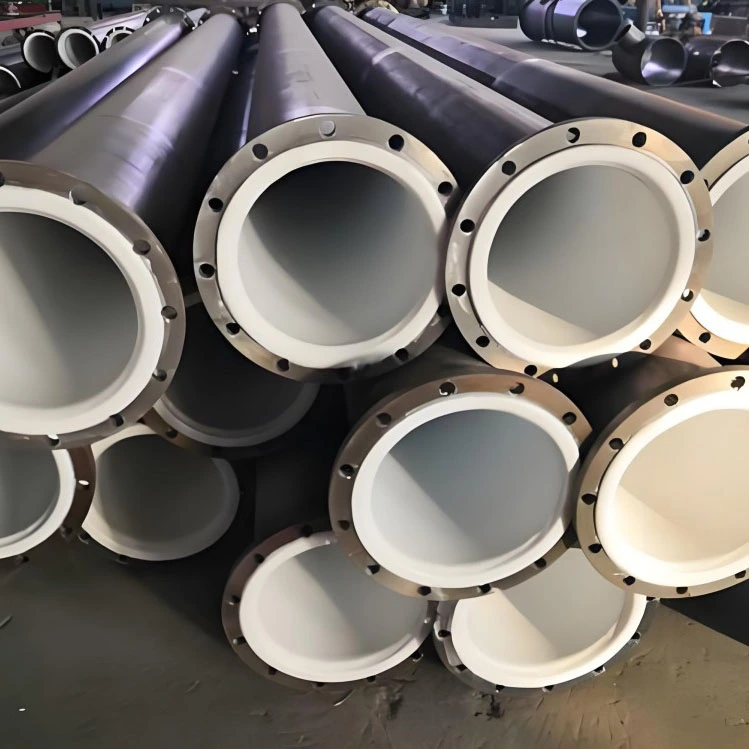 Tubería de transporte de productos químicos industriales revestida de PTFE